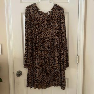 Womens 2XL cheetah print maxi dress